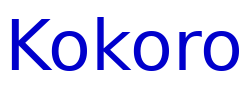 Kokoro font