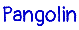 Pangolin font