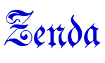 Zenda font