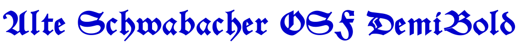 Alte Schwabacher OSF DemiBold font