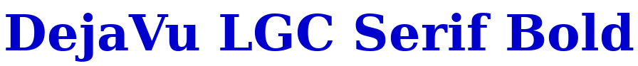DejaVu LGC Serif Bold font