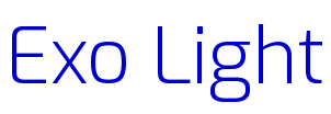 Exo Light font