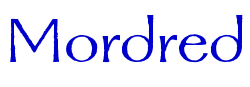 Mordred font