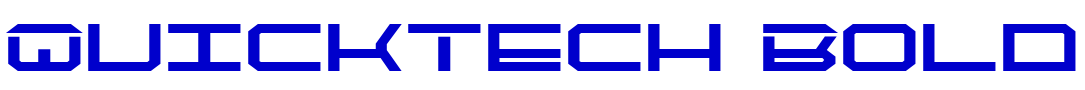 QuickTech Bold font