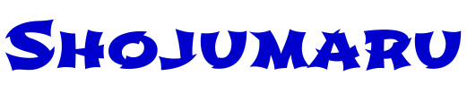 Shojumaru font