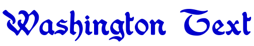 Washington Text font