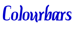 Colourbars font