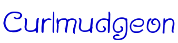Curlmudgeon font