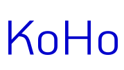KoHo font