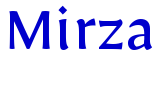 Mirza font