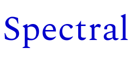 Spectral font
