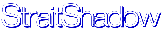 StraitShadow font