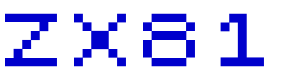 ZX81 font